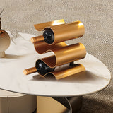 LuxeSpiral – Metallic Wine Rack