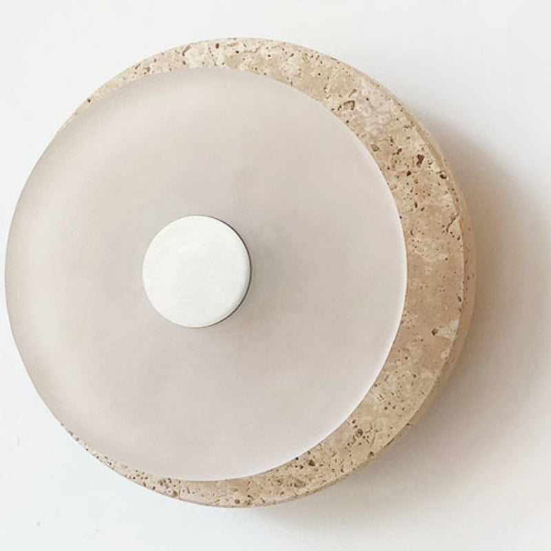 Eclipse – Travertine Wall Sconce