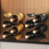 LuxeSpiral – Metallic Wine Rack