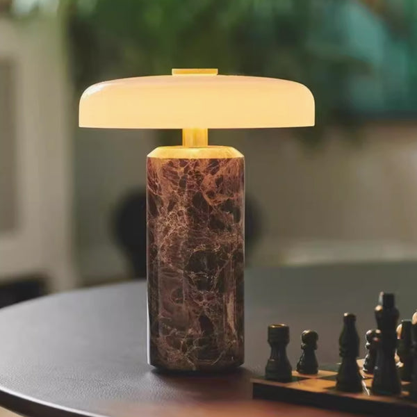 Illume – Marble Mushroom Lamp lifestyle photo