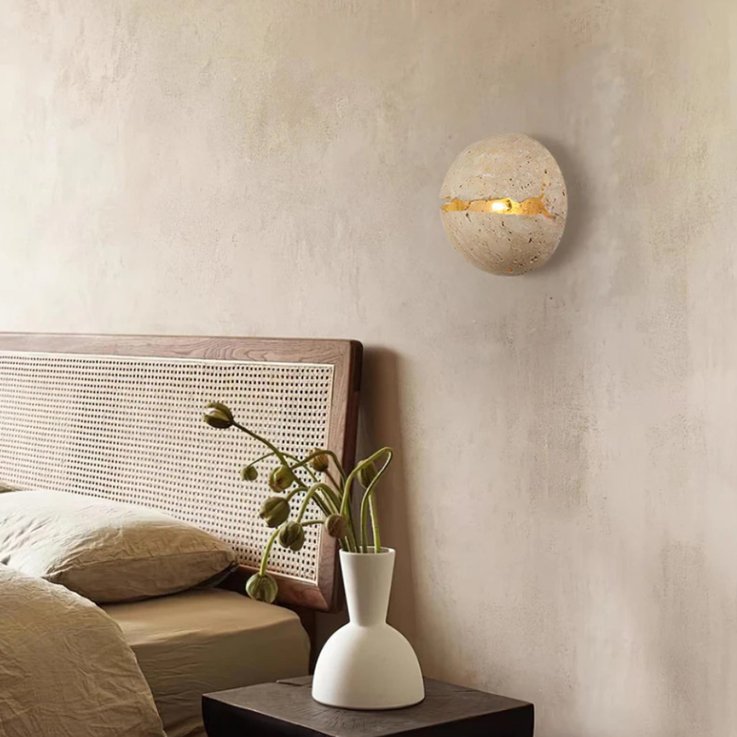 Aurora – Travertine Wall Sconce