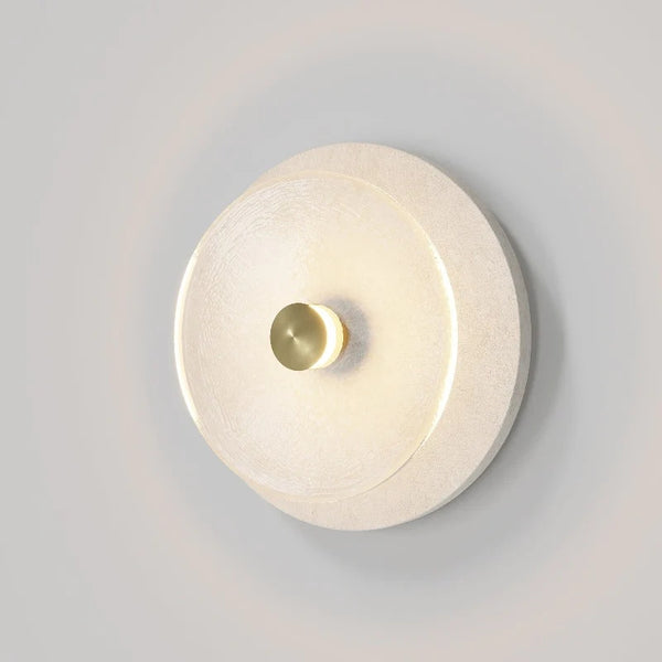Eclipse – Travertine Wall Sconce lifestyle photo
