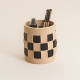 Tessel - Woven Leather Makeup Holder