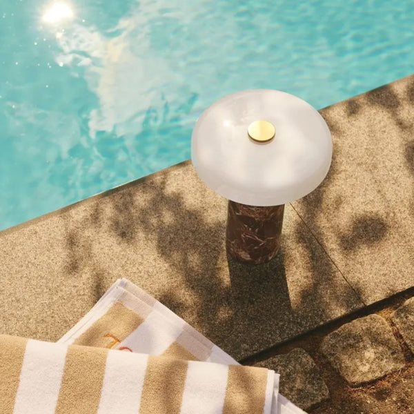 Illume – Marble Mushroom Lamp lifestyle photo