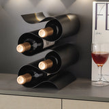 LuxeSpiral – Metallic Wine Rack