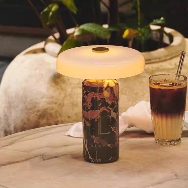 Illume – Marble Mushroom Lamp lifestyle photo