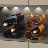 LuxeSpiral – Metallic Wine Rack