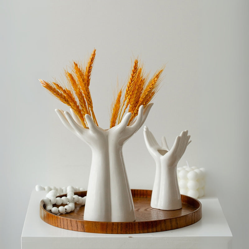 Embrace - Ceramic Hand Vase