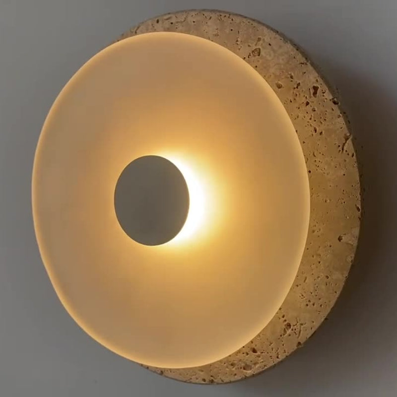 Eclipse – Travertine Wall Sconce