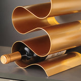 LuxeSpiral – Metallic Wine Rack
