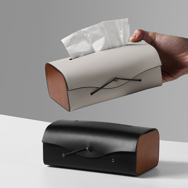 Oakline – Leather-Wrapped Tissue Holder