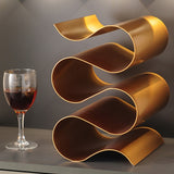 LuxeSpiral – Metallic Wine Rack