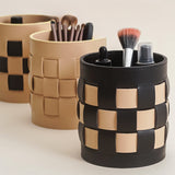 Tessel - Woven Leather Makeup Holder