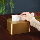 Marlow – Brass Tissue Box