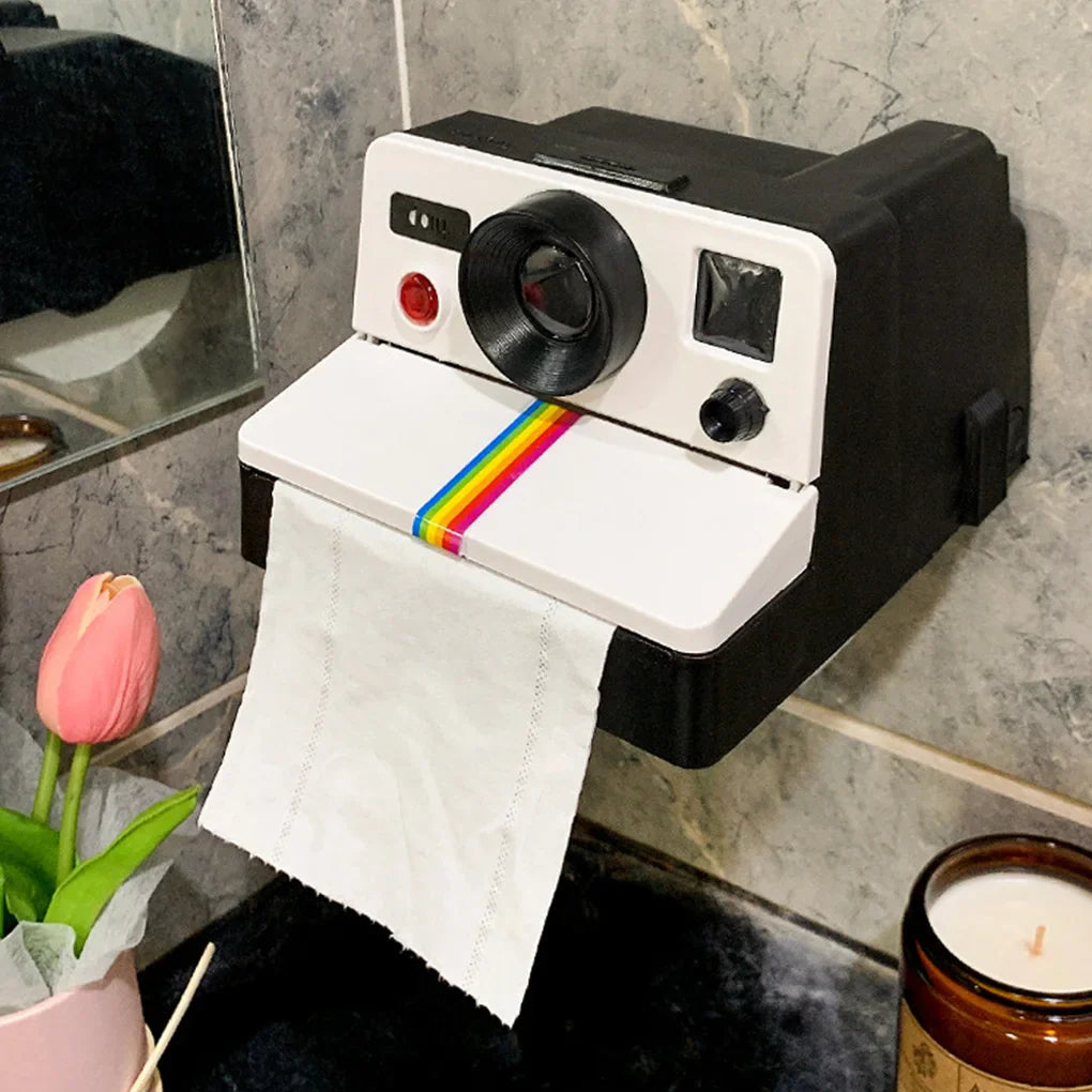 PolaRoll – Retro Camera Toilet Paper Holder